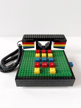 VINTAGE 80’s Tyco Super Blocks Lego Telephone Collector Rare Toy Nostalgia